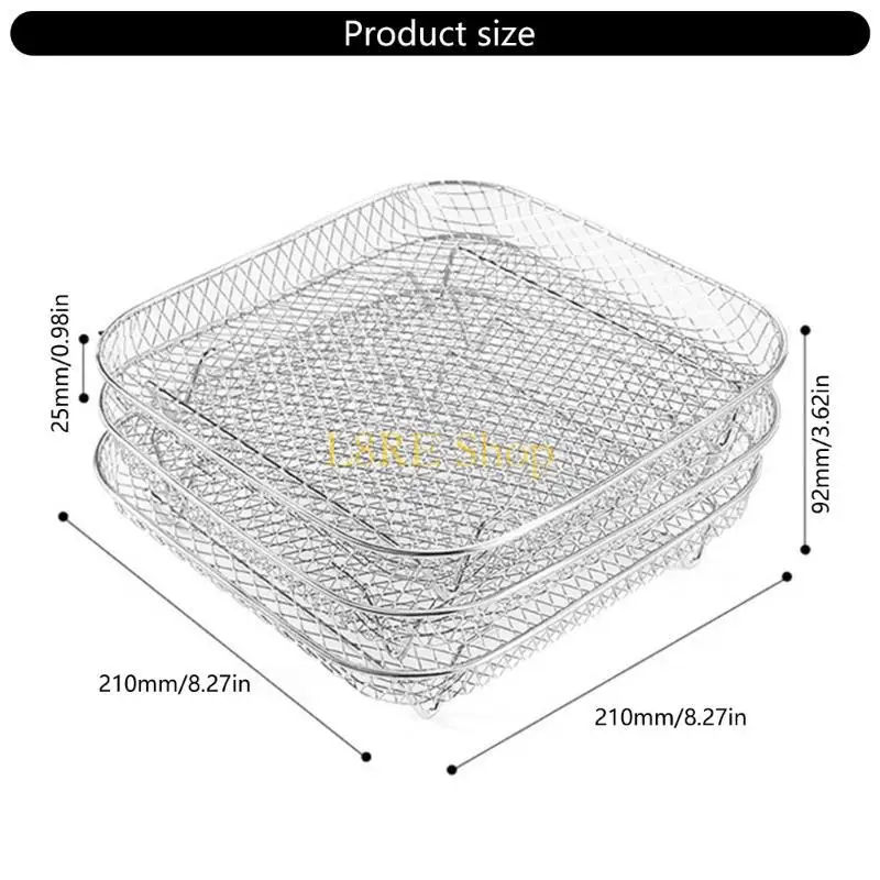 L8RE Multilayer Dehydrator Rack Srick Rack Rack Air Fryers Tool Citchen Grill