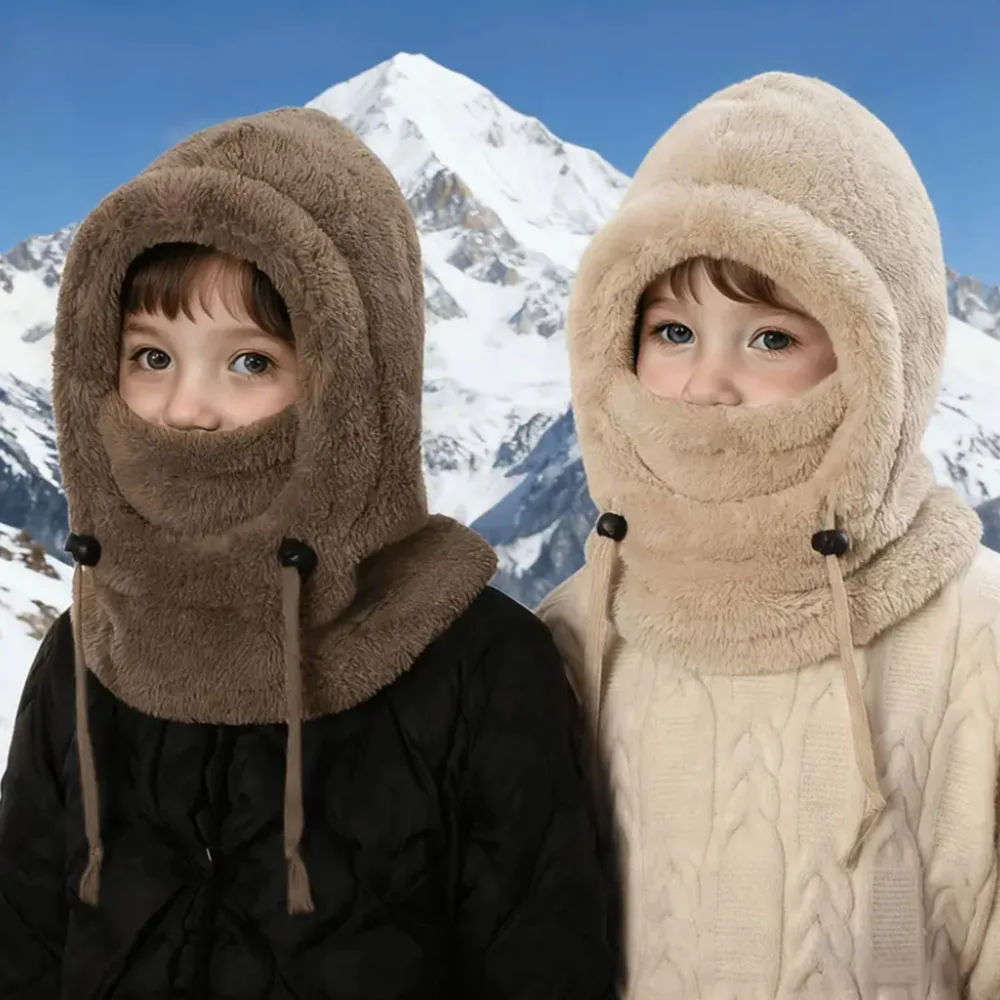 

Детская зимняя теплая Балаклава с милыми ушками для детей от 2 до 8 лет — легкая ветрозащитная маска для лица для катания на лыжах и езды на велосипеде, утолщенная