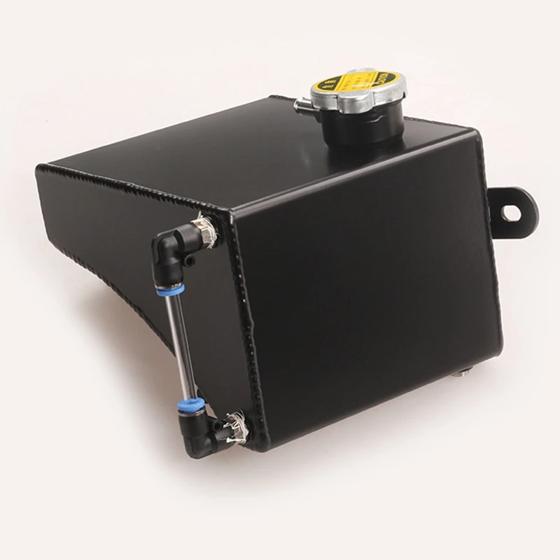 Tanque de água auxiliar do líquido refrigerante do radiador do carro 1.5l pode tanque de água auxiliar para nissan 240sx s13 1989-1994 alumínio