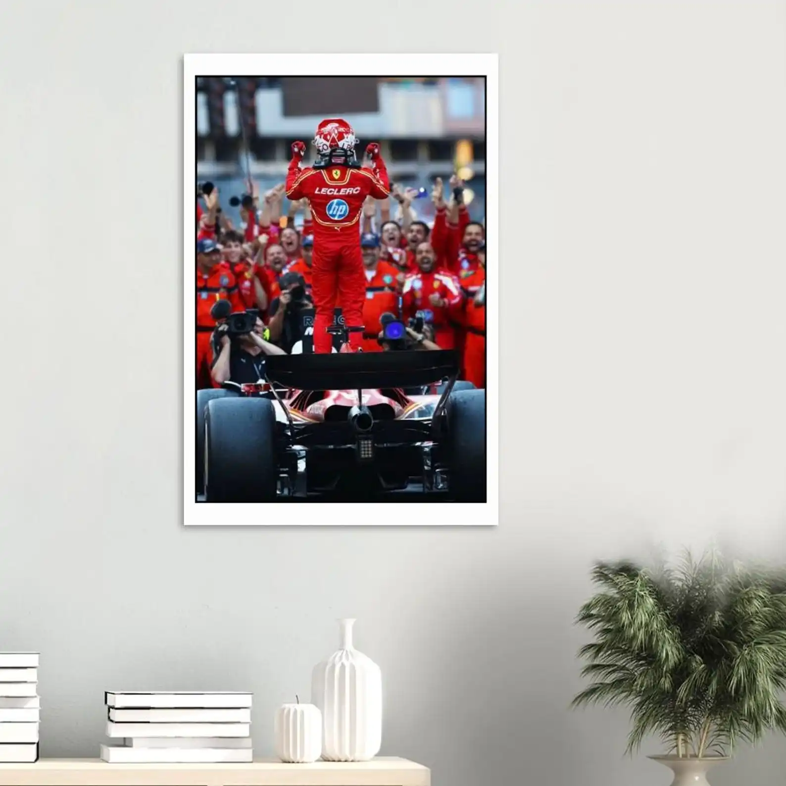 Плакат-charles-leclerc-f1-плакат-Формулы-1-спортивный-автомобиль-плакат-Гран-при-Монако-2024-украшение-для-дома-гостиная-спальня