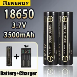 2024 New 18650 Battery Bestselling 35E Li-ion 3.7V 3500MAH+Charger RechargeableBattery Suitable Screwdriver toy Free Shipping