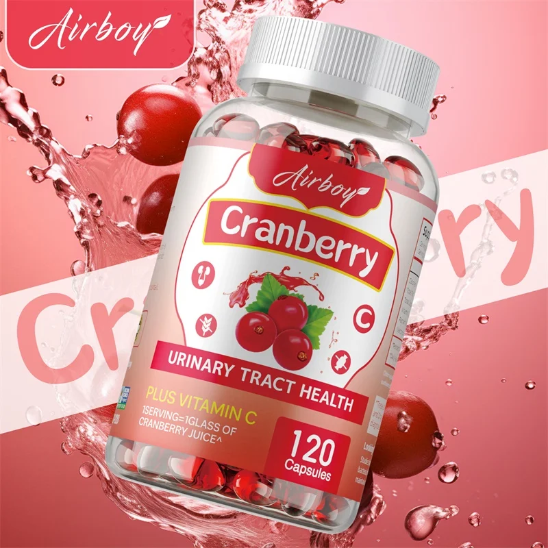 Capsule di mirtillo rosso: aiuta a pulire e proteggere il tratto urinario, ridurre la frequenza urinaria, la salute della vescica, migliorare l'immunità