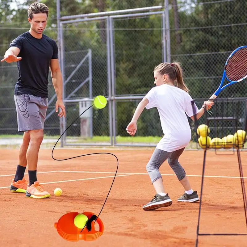 Entrenador de tenis pelotas de rebote pelota de tenis reboteador equipo de entrenamiento herramienta de entrenamiento de práctica de tenis para adultos familia amigo