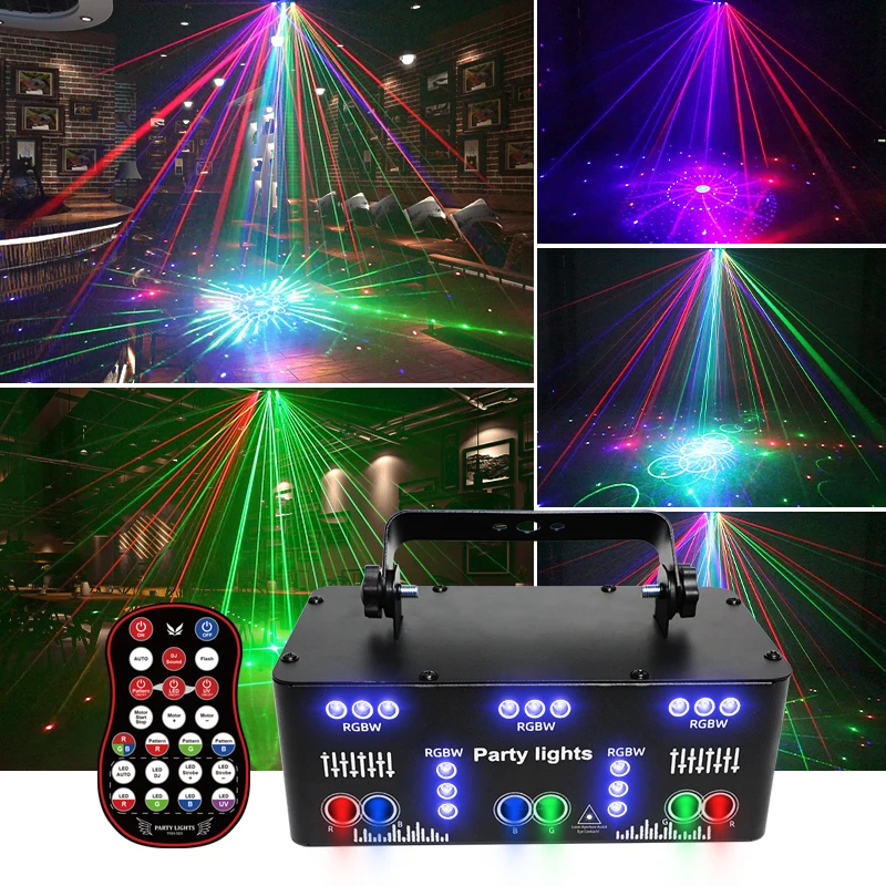 YSH UV 21 Eyes disco ball RGB laser projectors DMX512 Party Lights Smoke Machine Partner DJ Halloween Festival And Holiday Light