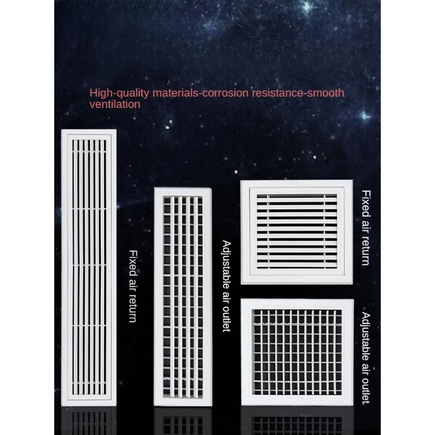 Image 3: Cadre d'entrée d'air, diffuseur d'air de grille de ventilation pour système de climatisation centrale avec panneau étendu