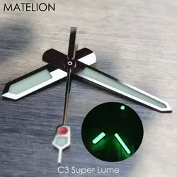C3 Super Lume Watch Hands for NH35 NH36 NH38 NH70 NH71 NH72 4R35/36 7s35/36 7002 7009 Movt Polished Silver Rose Gold Accessories