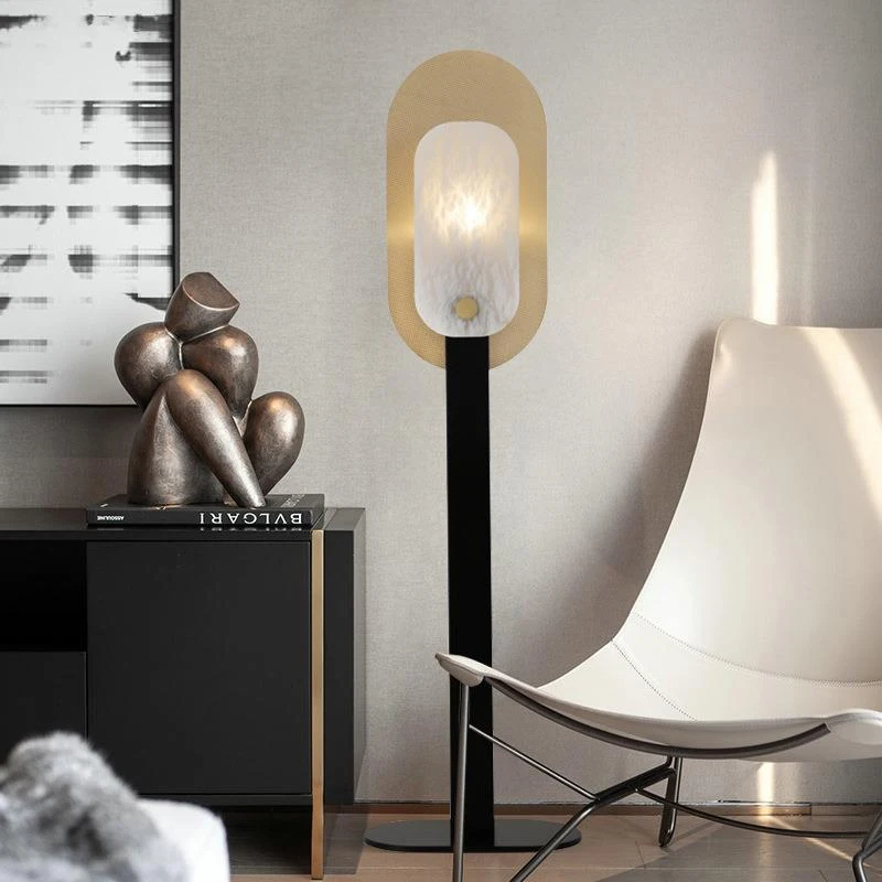 TEMOU-Lampe LED autoportante en marbre au design nordique moderne, design créatif, luminaire décoratif d'intérieur, idéal pour une chambre à coucher