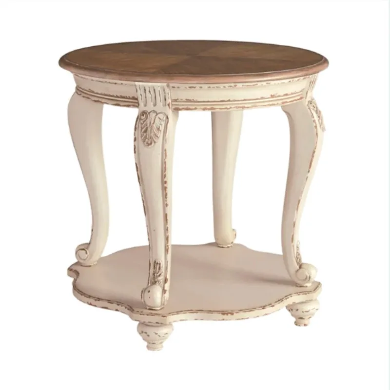 Solid wood living room furniture side cabinet, villa hotel can be customized