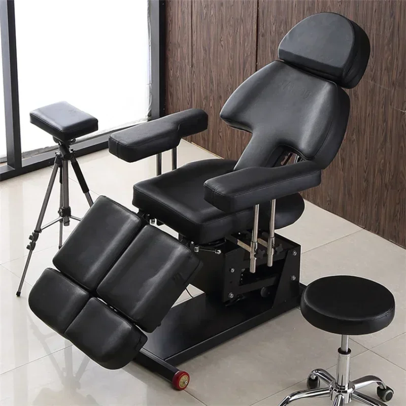 Modern Black Simple Portable Salon Electric Hydraulic Massage And Multi-functional Tattoo Artist Chair Bed For Tattoo Shop Hot s
