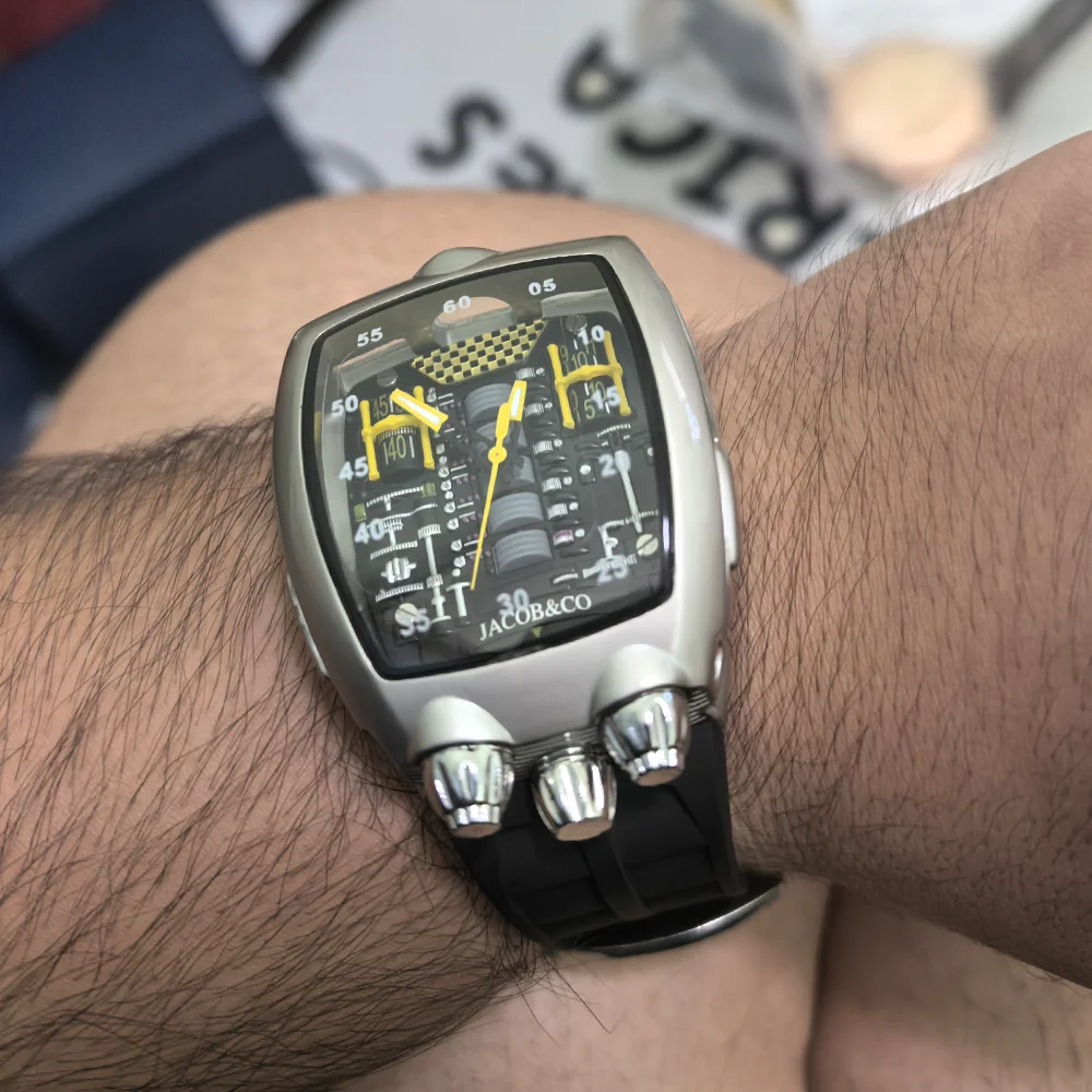 

New Good Full Steel Jacob & Co Original Brand Watches For Mens Special Dial Multifunction Watch Business High Quality AAA Clock