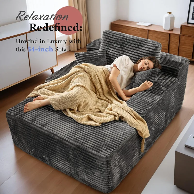 Compressed Fabric Modular Sofa, Sectional Couch, Cinema Chaise, Cube Lazy Sofa, Customizable Living Room Furniture
