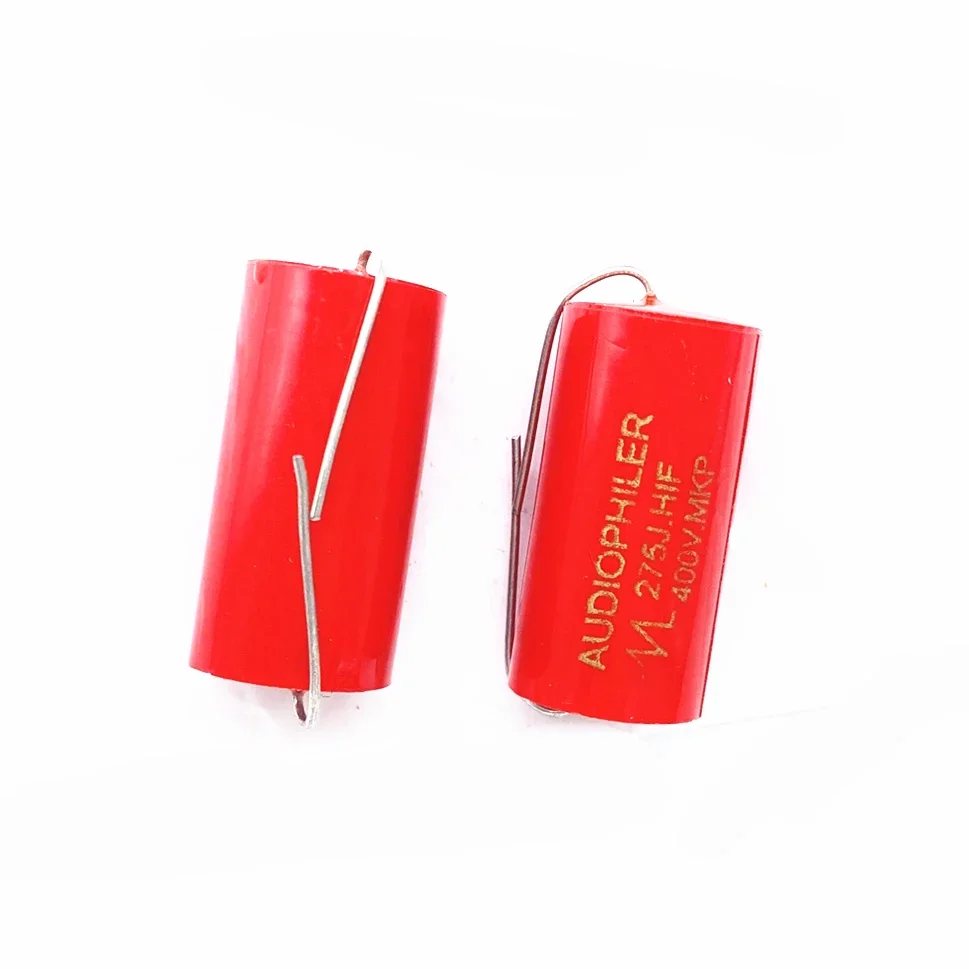 5pcs 250V 400V High and Low Bass Capacitor Fever Promise MKP Divider Capacitor 3.3uf 4.7 2.2 Audio Capacitor