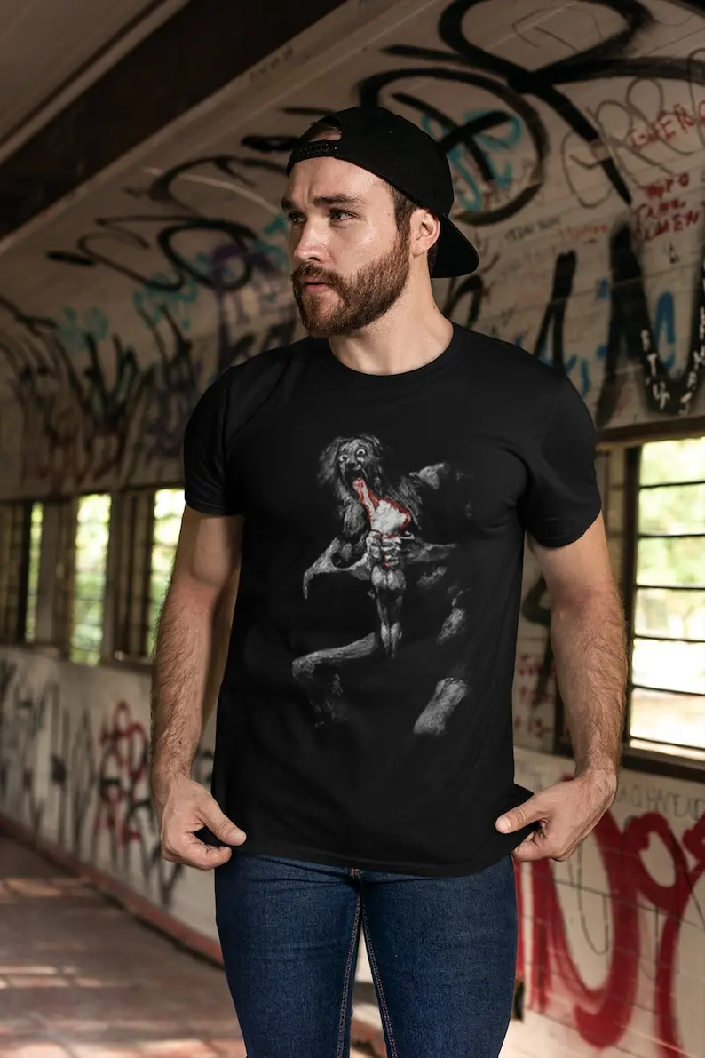 Saturn Devouring His Son T-Shirt | Titan Kronos Greek Mythology Tee