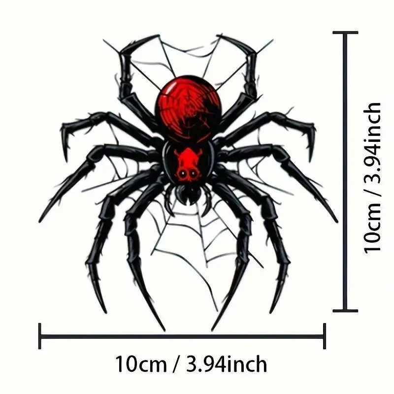 Waterproof DIY Motorbike Side Panels Fuel Tank Fairing Scooter Vinyl Decals Cool Animal Decoration 3D Spider Motorcycle Stickers