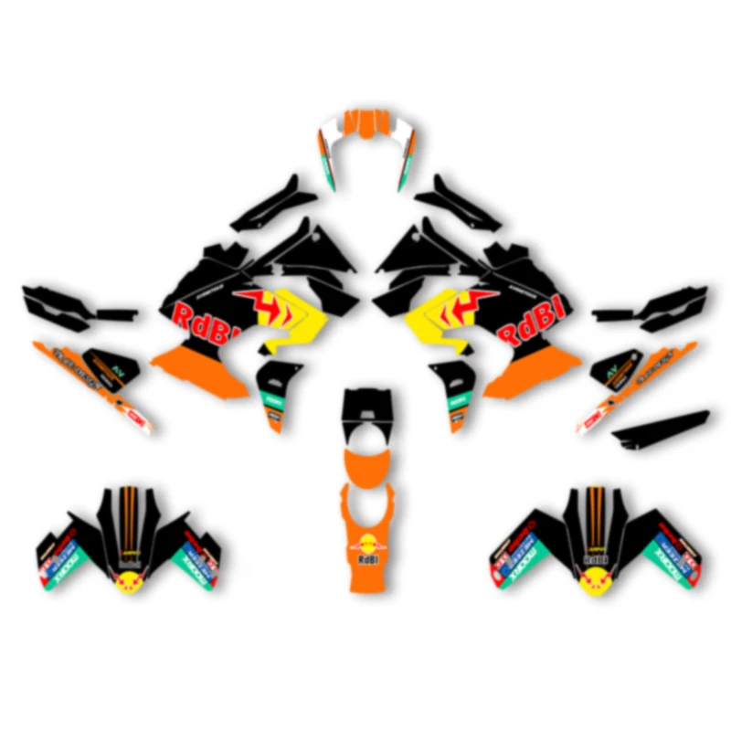 

DSMTECH Custom Motorcycle Graphics For KTM 2021 2022 2023 ADV 790 1290 R S Decal Stickers Kits 010