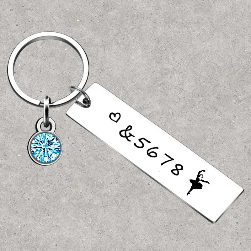 Hot Dance Club Teacher Friend Keychain &5678 Ballet Gift Dance Teacher Gift Key Rings Dance Lover Gift Dancer Jewelry