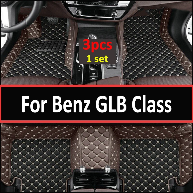 

Car Floor Mats For Mercedes Benz GLB Class X247 Five Seats 2019 2020 2021 2022 Custom Auto Foot Pads Carpet Accessories