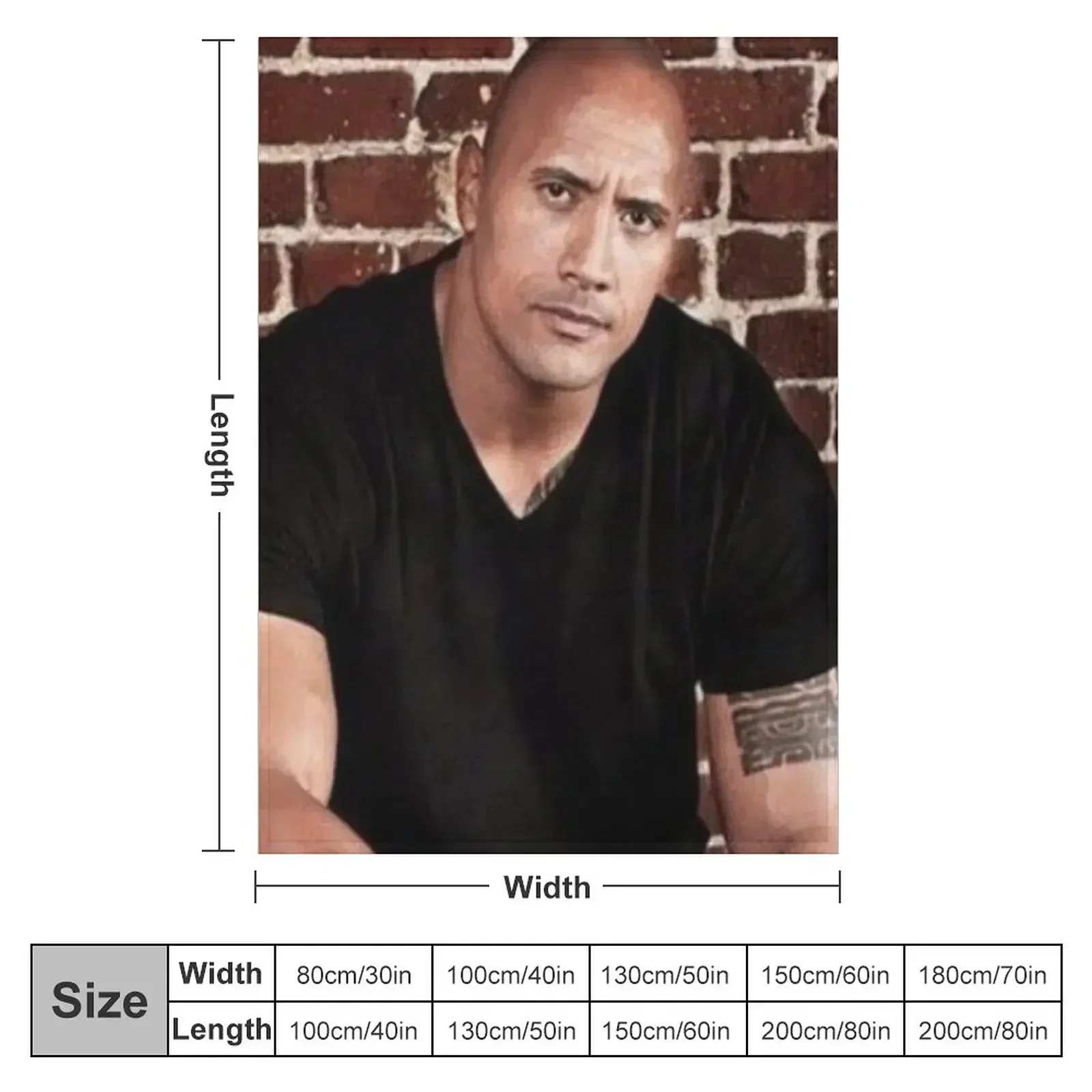 dwayne johnson Throw Blanket Sofas Vintage Luxury Thicken Summer Polar Flannel Fabric Blankets
