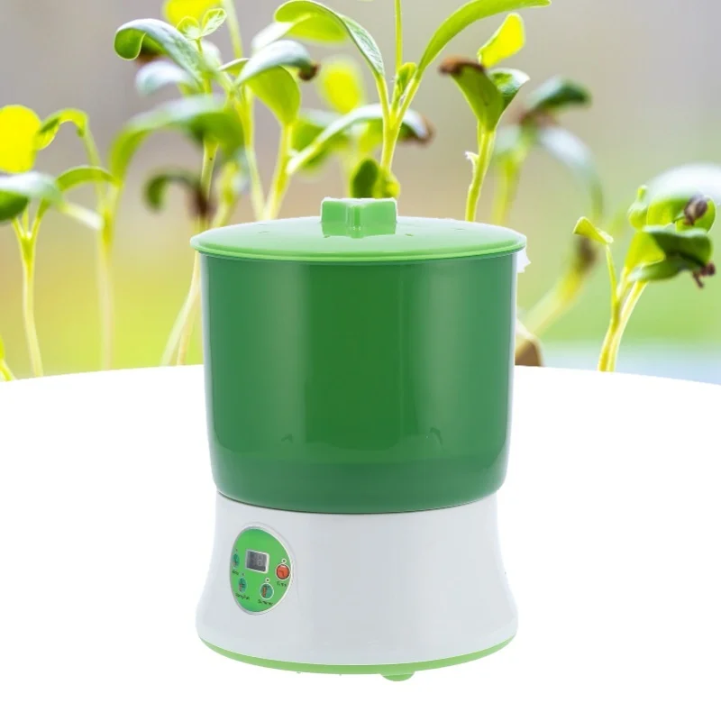 With Double Germination System Automatic Bean Sprouts Maker Machine Seed Sprouting Tool For Home Use