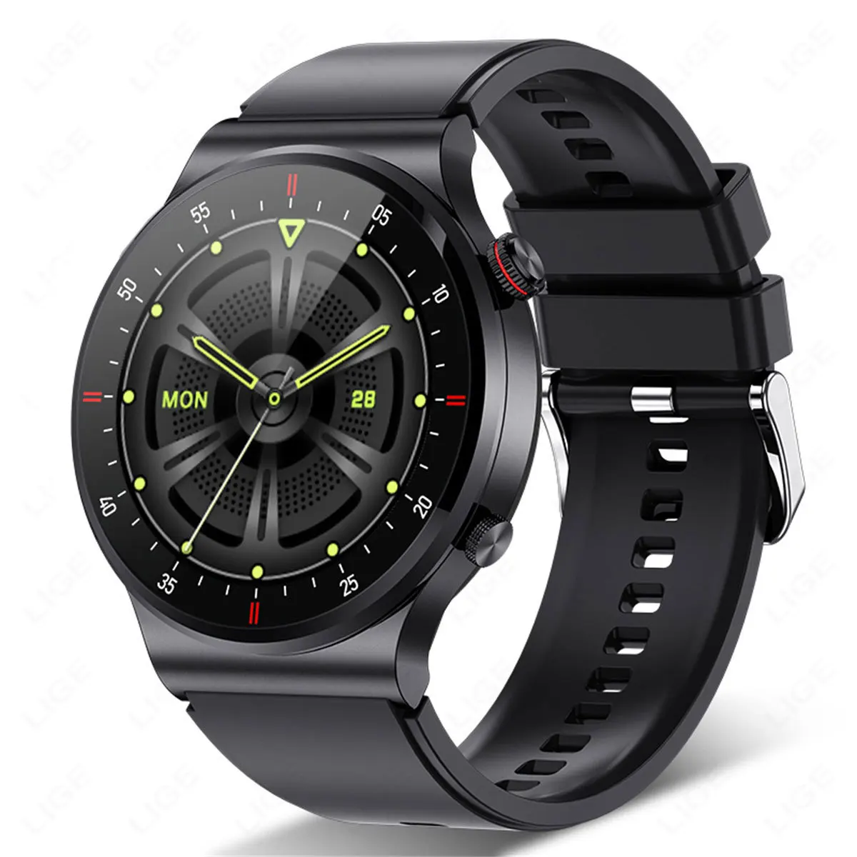 QW33 smart watch music playback step counting Bluetooth call smart health monitoring watch magnetic charging