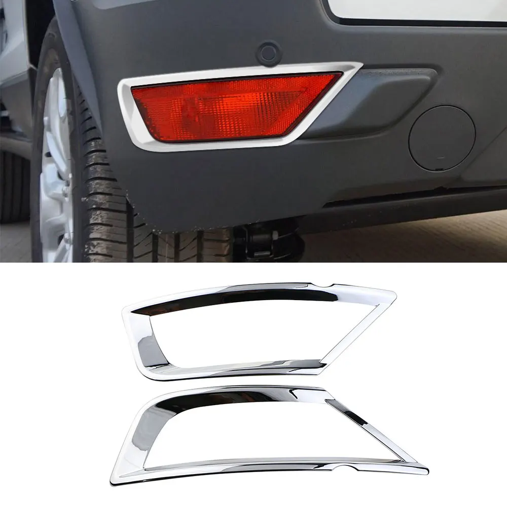 Car Rear Fog Light Cover for Ford Ecosport 2013 - 2022 2Pcs Fog Lamp Decoration Sticker Trim Sequin Frame Styling Accessories