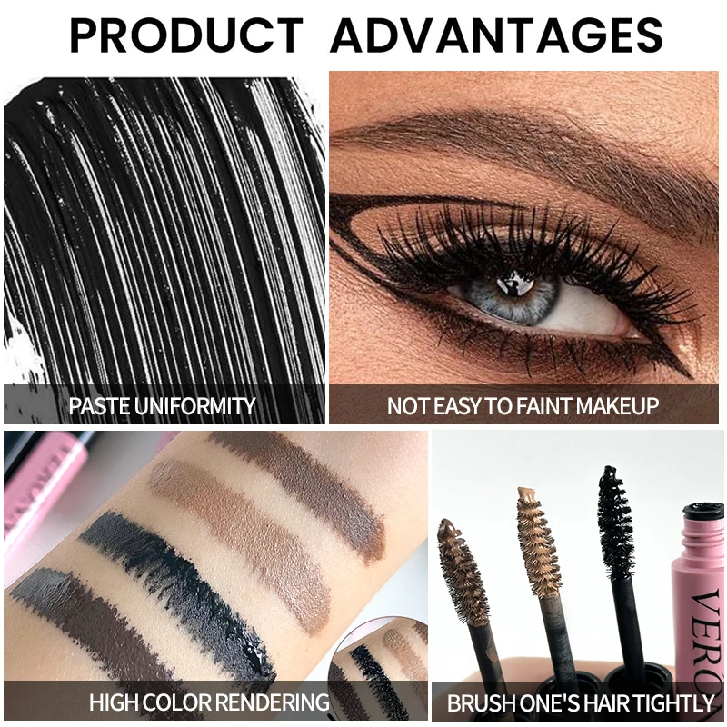 Máscara de cejas teñida natural, maquillaje de tinte de cejas de 4 colores, larga duración, resistente al agua, tinte de cejas, potenciadores de tinte, cosméticos de gel