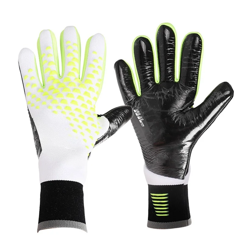 

2024 New Football Goalkeeper Gloves Thickened Teen Adult Latex Fingerless Training Breathable Comfortable Football Long Gloves