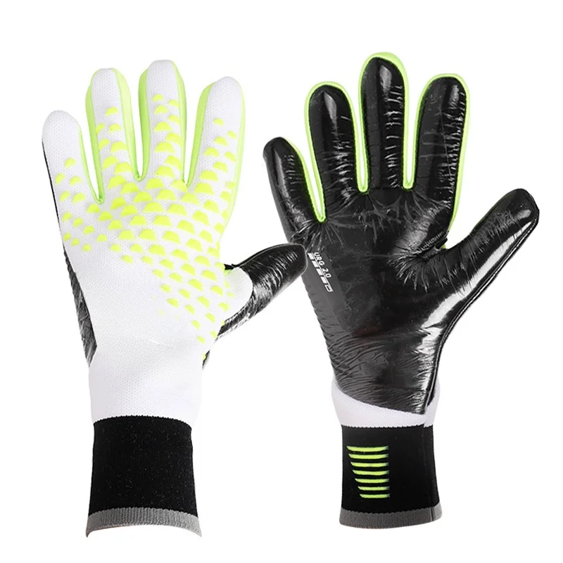 2024 New Football Goalkeeper Gloves Thickened Teen Adult Latex Fingerless Training Breathable Comfortable Football Long Gloves