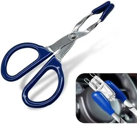 

Mini Bulb Extractor Pliers 4.72" - Non-Slip Handle for Car Repair - Blue