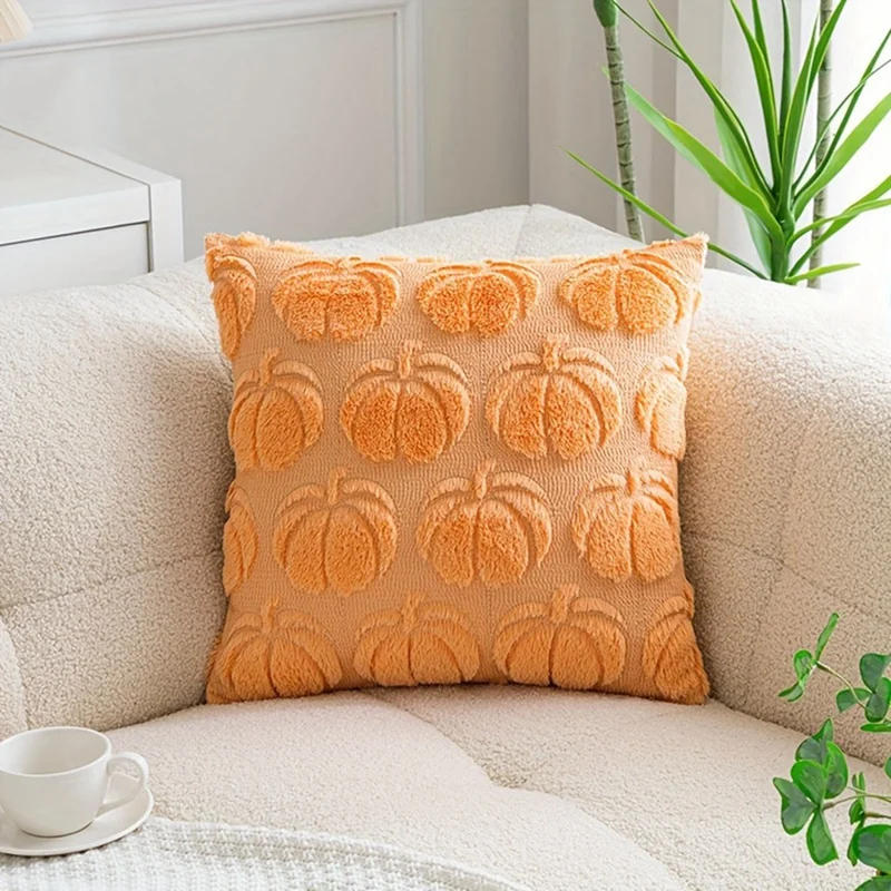 Autumn Light Luxury High-Grade Pumpkin Pillow Pillowcase Pumpkin Cushion Cover Living Room Sofa Decoration