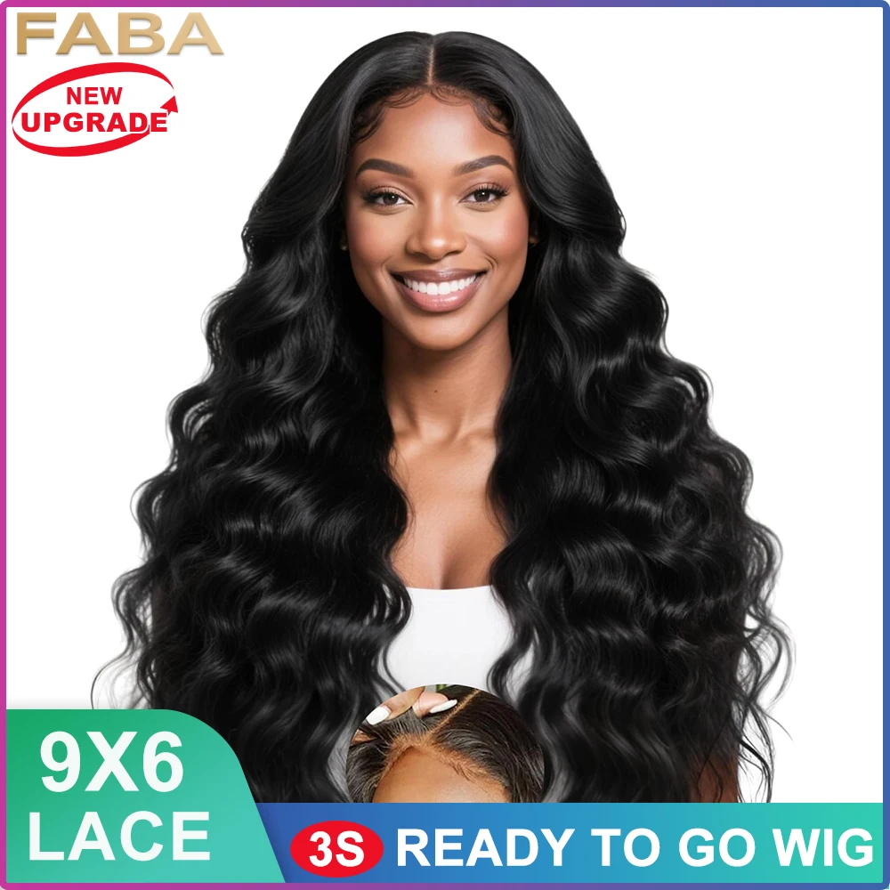 

FABA Glueless Wig Human Hair 9x6 Lace Front Wig Human Hair 200% Density Loose Body Wave Wig Human Hair Hd Lace Closure For Women