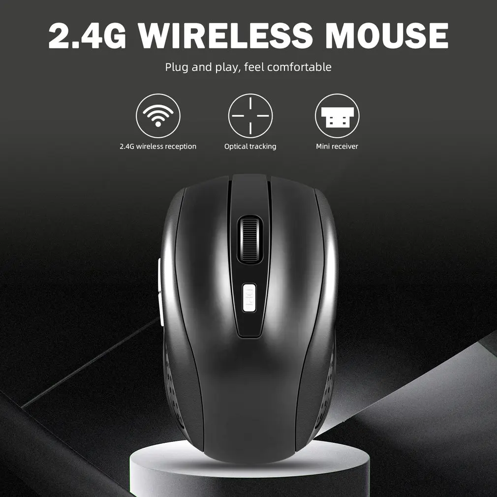 Wireless Mouse 3 Adjustable DPI 2.4G Wireless Mice Receiver Portable Ultra Thin Optical Mouse For PC Laptop Notebook 1600DPI