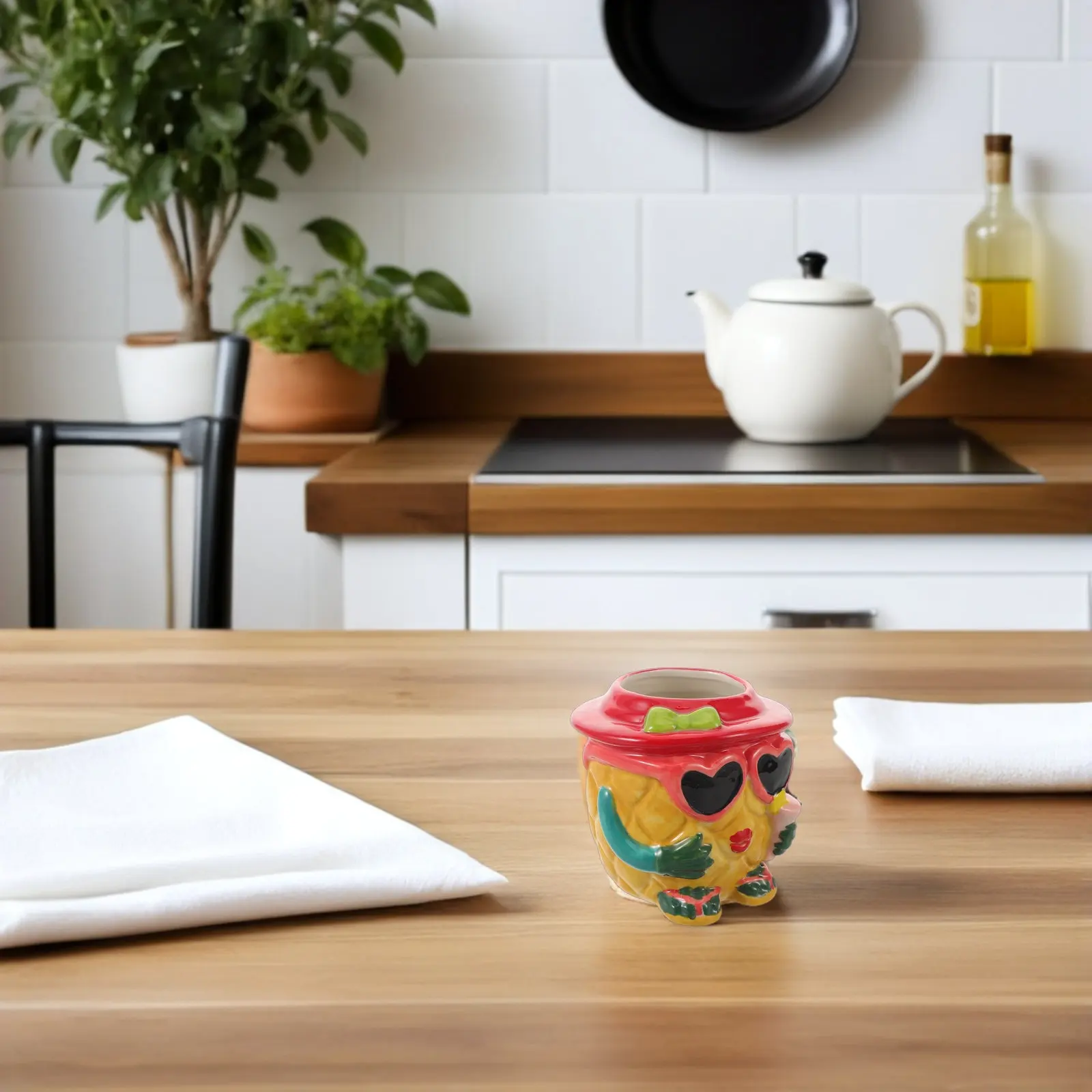 

Керамическая кружка Тики 350 мл в гавайском стиле с ананасом, стакан для тропических коктейлей, посуда для напитков Тики для летних вечеринок, для барменов