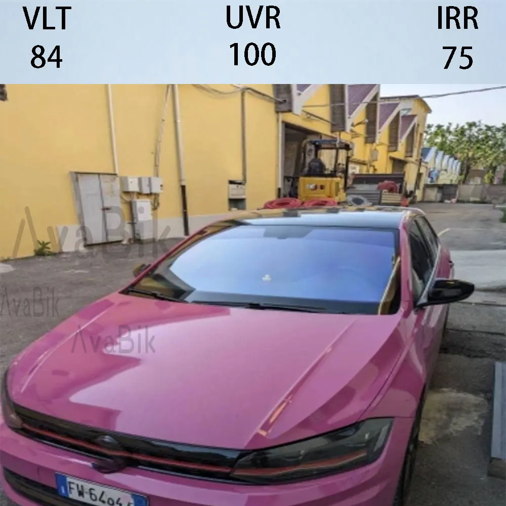 VLT84% purple Light Chameleon Windshield Foil, Transparent Color Changing, Car Front Window Tint Solar Protection Film  uv 99%