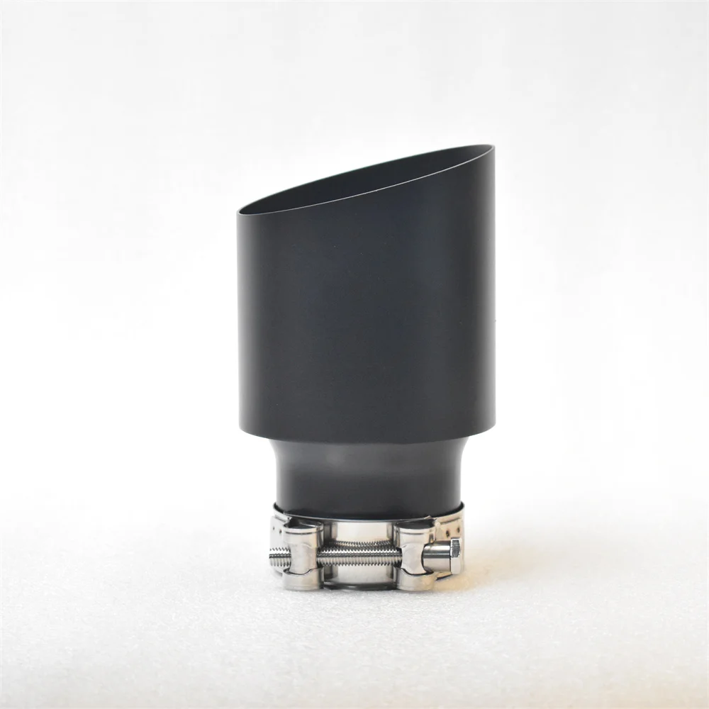 

SEBRING Matte Black Stainless Steel Car Accessories Muffler Tip Exhaust System Pipe Universal Nozzle f10 Golf