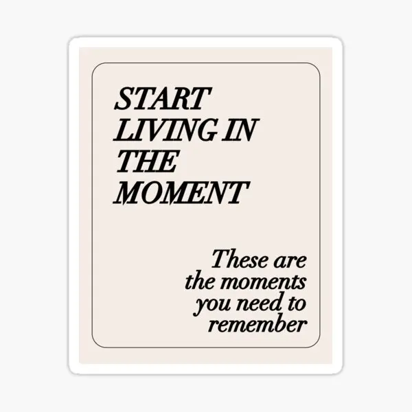 Начните жить в момент, это T 5 шт. наклеек для автомобиля, Забавный мультяшный дом, милый ноутбук, художественный фон, печать Аниме, стена для детей