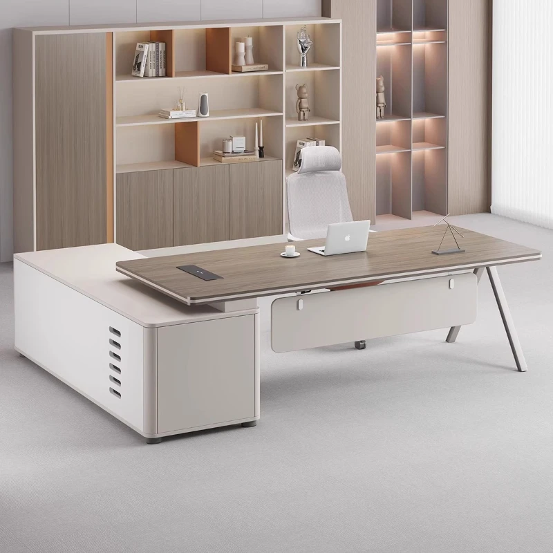 

Light luxury simple boss table modern manager comfortable ergonomic office table Pretty Interior bureaux de travail furniture