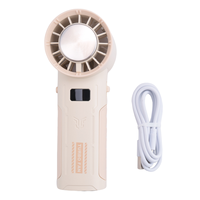 Portable Handheld Fan Outdoor Semiconductor Refrigeration Air Cooler Fan 2000mAh Battery Rechargeable Cold Fan,B