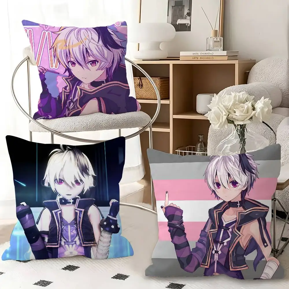 1pc Singer V-V4 Flower Laser Pillow Case Fashion Square Pillowcase Bedroom Sofa Room Ins Decoration Leisure