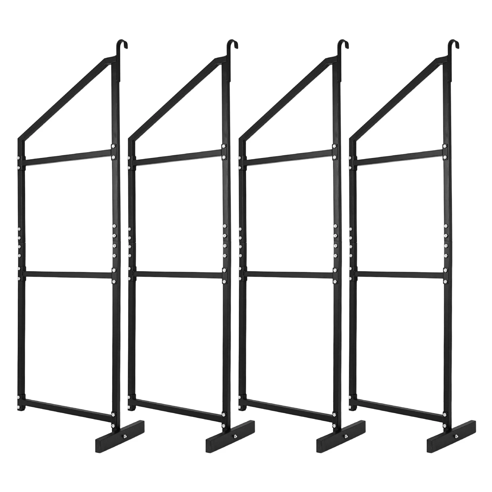 

Комплект из 4 кронштейнов для контейнерных полок с универсальными 3-ярусными стеллажами для хранения грузов, 63 дюйма (В) x 22 дюйма (Ш)