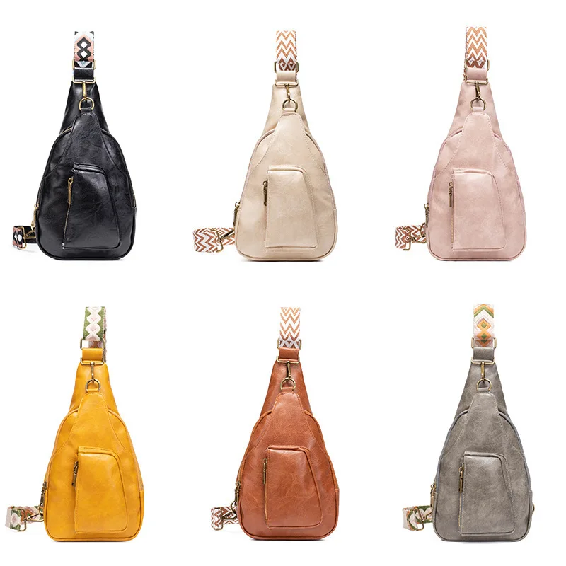 

Waist bag for women, fashionable chest bag, versatile for women, European and American retro style women's bag