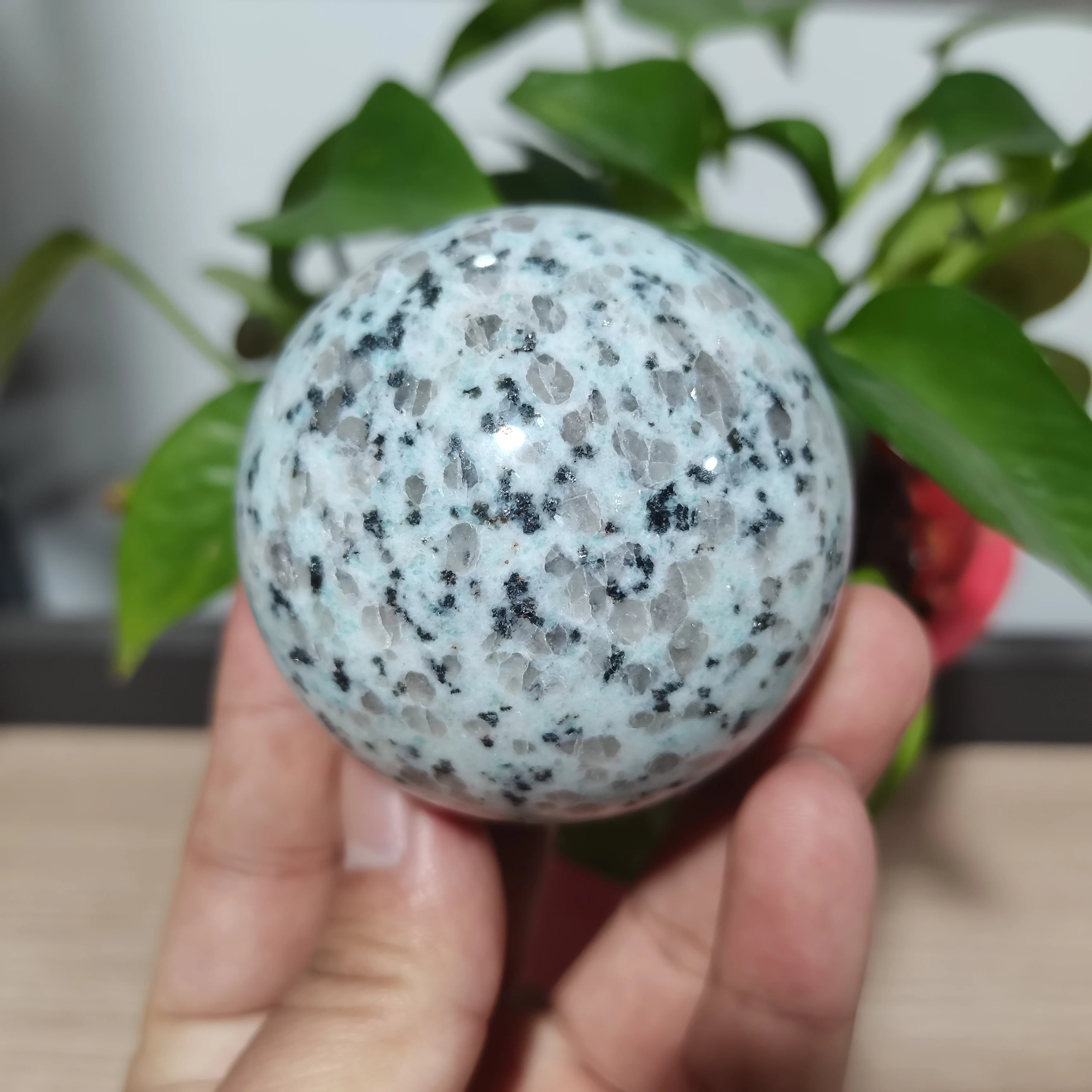 70 mm Natural Crystals Quartz Tianshan Blue Sphere Ball Energy Reiki Stones Room Home Office Aquarium Decoration home decoration