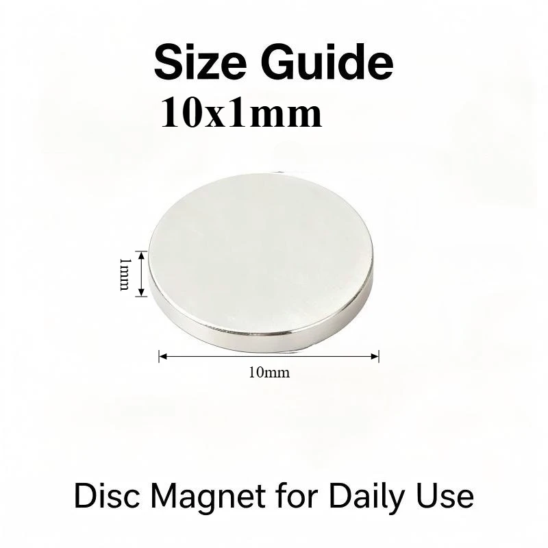 10x1mm N35 Disc Neodymium Magnet Small Round Permanent Magnet Multi‑use Fridge DIY Craft Model Building Industrial Hardware 10*1