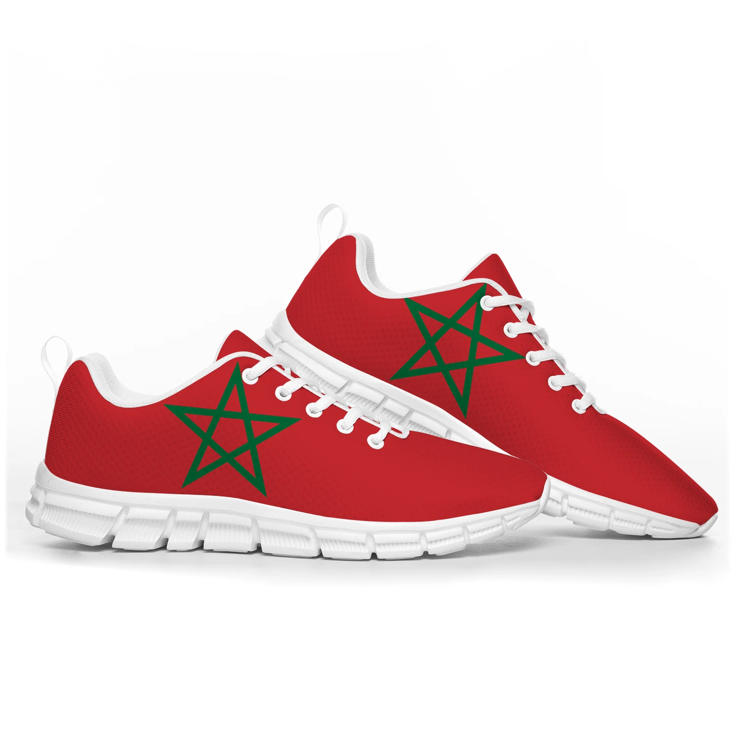 Moroccan Flag Sports Shoes Mens Womens Teenager   Sneakers Morocco Casual Custom High Quality Couple Shoes