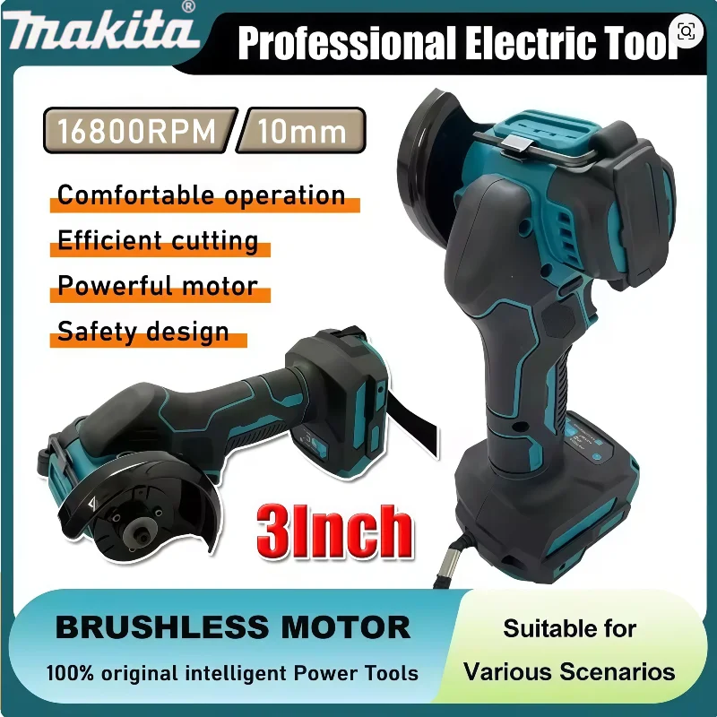 

Аккумуляторная угловая шлифовальная машина Makita Mini 3 дюйма, электрическая отрезная пила для аккумуляторов 18В