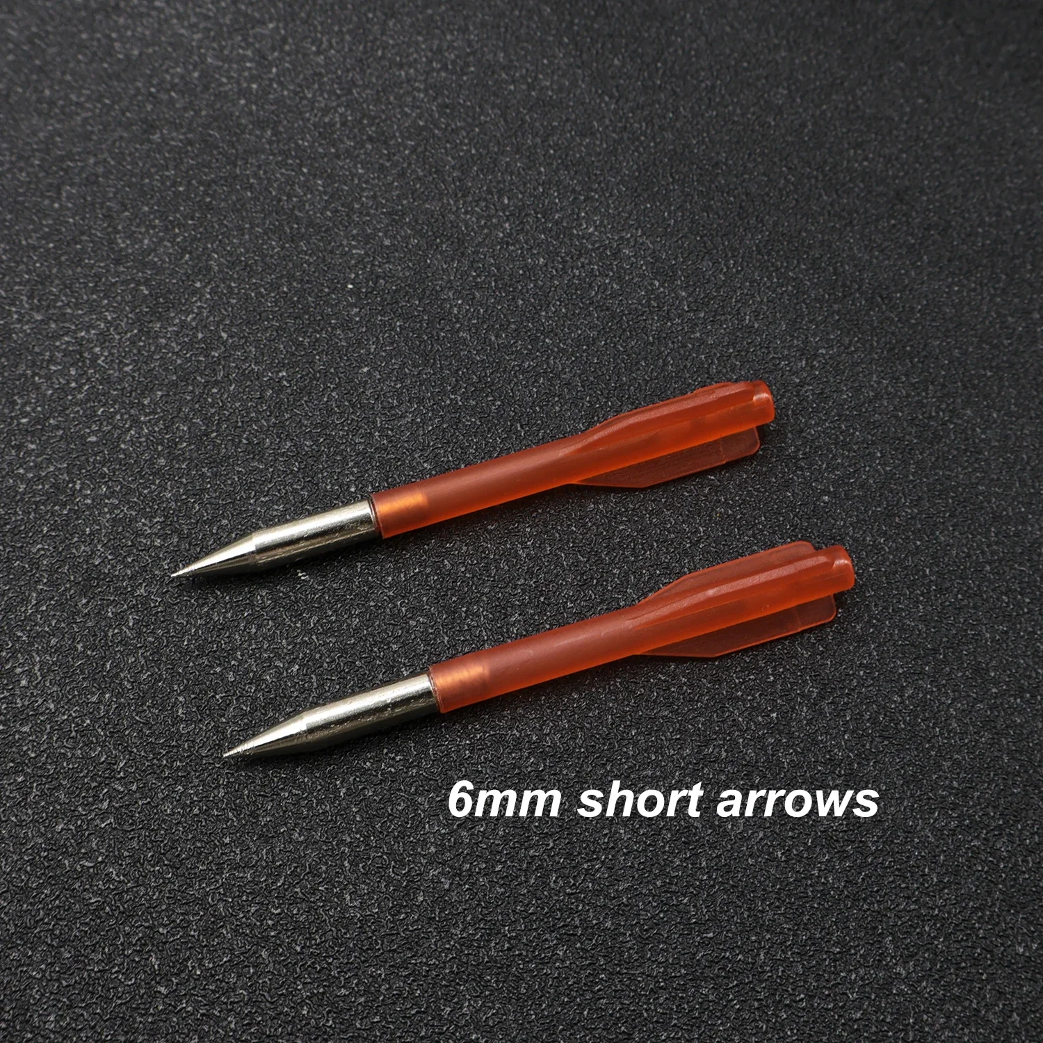 

20PCS Red 7.6cm Metal Head Dart Arrow 6mm Diameter 3 Fins for Precision Outdoor Shooting Hunting