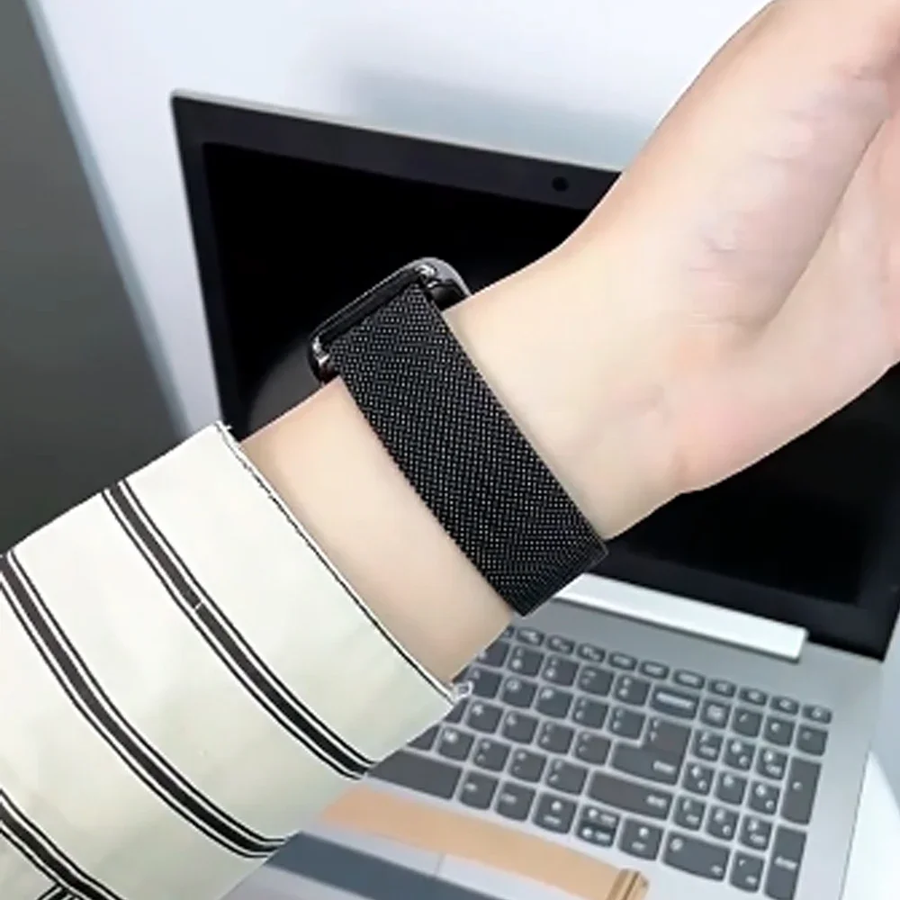 حزام حلقة ميلانو لساعة Xiaomi Mi Band 8 Pro/Mi Band 9 Pro Correa SmartWatch سوار مغناطيسي لساعة Redmi 4 5 معدنية