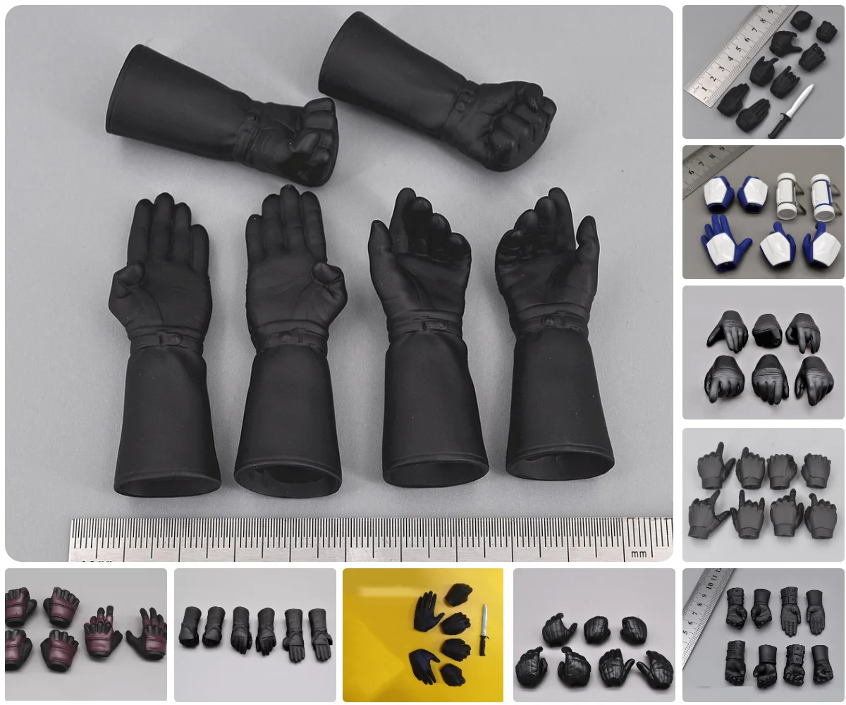 Hot Sales 1/6 Medicom RAH Light Armor Gloved Hand Types Multi Option Mini Toys Model For 12