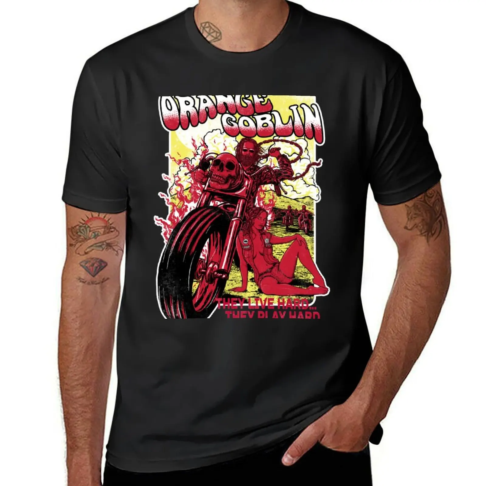 Orange Goblin Poster T-Shirt shirts graphic tees Blouse Aesthetic clothing quick drying mens t shirts pack