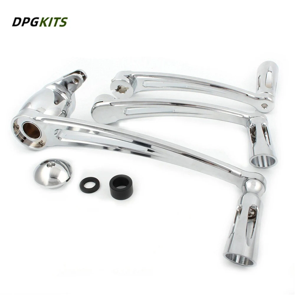 

Chrome Brake Arm Pedal Kit Shift Lever w/ Shifter Pegs For Harley Touring 08-13